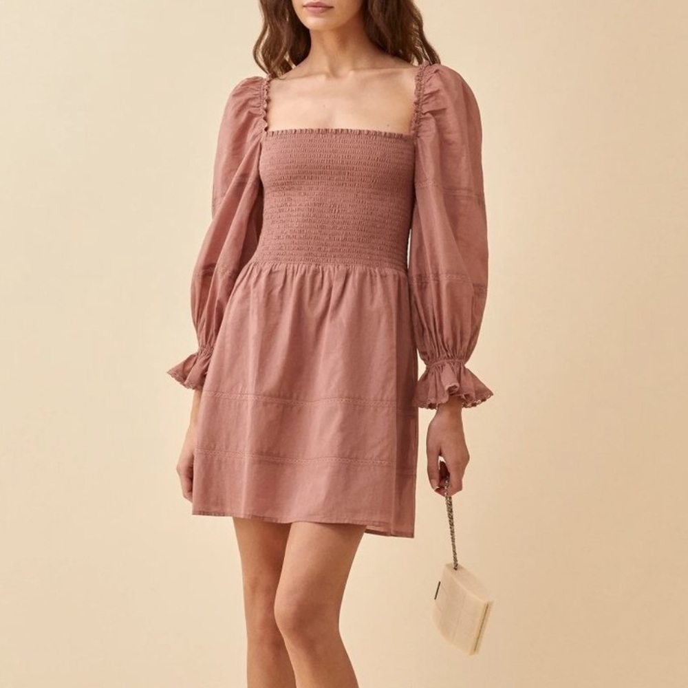 Reformation Mauve Mini Dress
